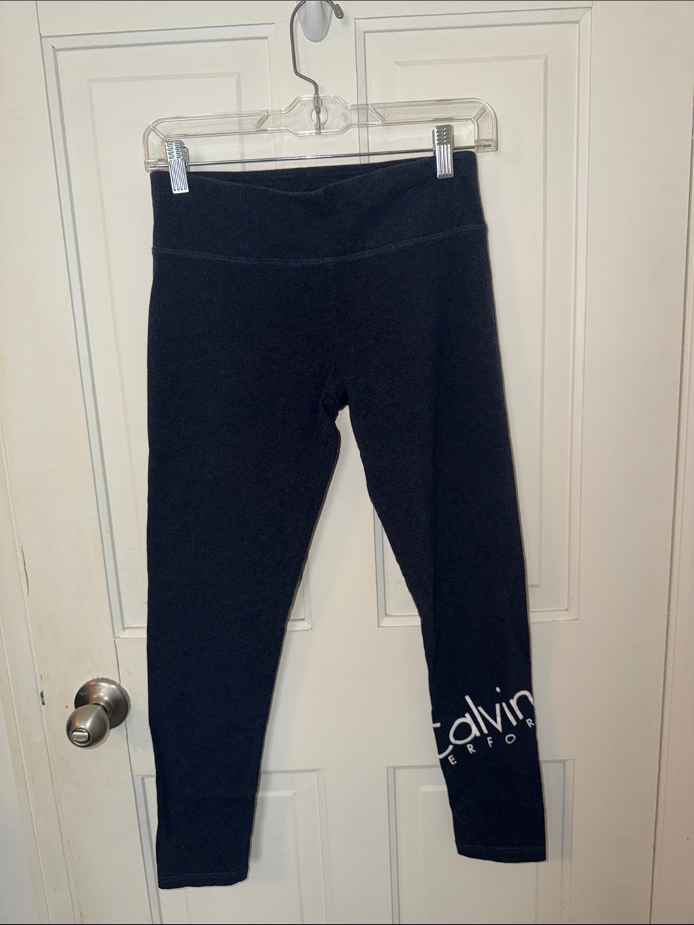 Calvin Klein Navy Logo Leggings with Side Branding